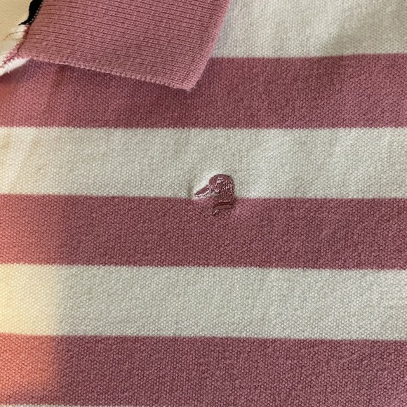 Ladies Duck Head Striped Stretch Polo Shirt Large - Picture 3 of 7